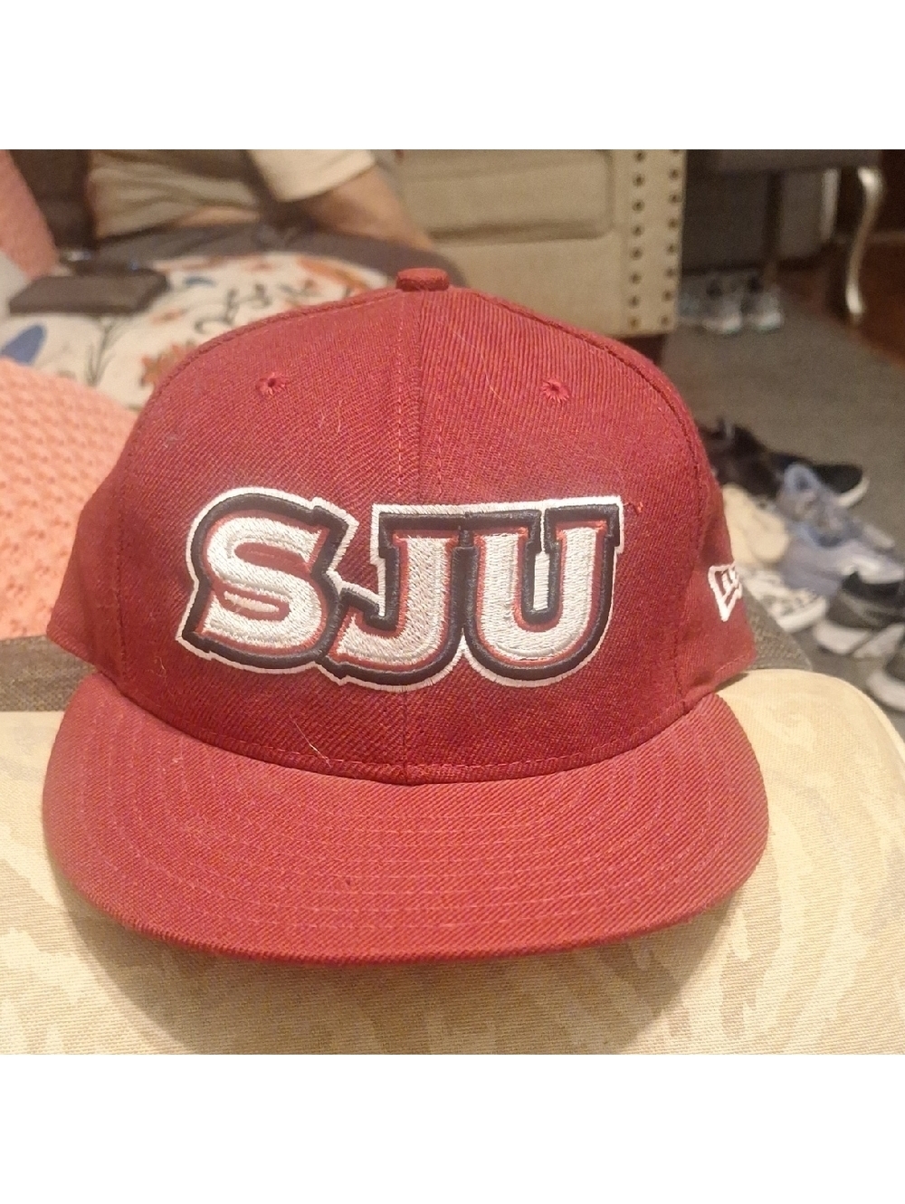 New Era Red 59FIFTY Fitted Cap Gorrra